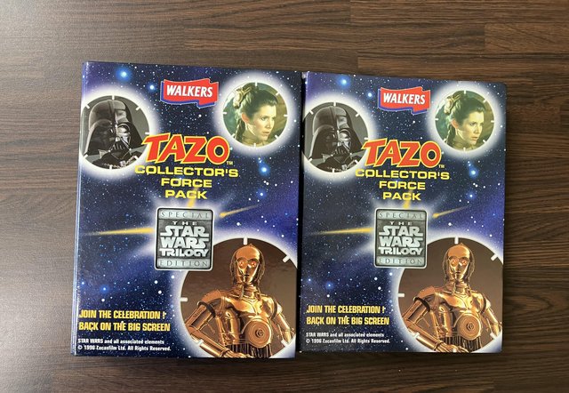 Preview of the first image of 2 Star Wars Tazo Collector's Force Pack By Walkers Crisps 1.