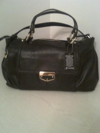 Image 2 of Large Black Soft Leather Handbag
