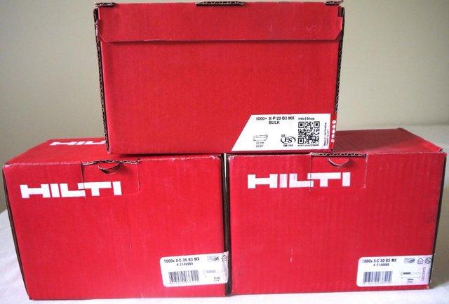 Image 3 of Boxes of Hilti nails 20mm, 30mm and 36mm x 1000