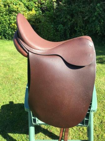 Image 6 of Ideal 17in Dressage Saddle, Excellent Condition