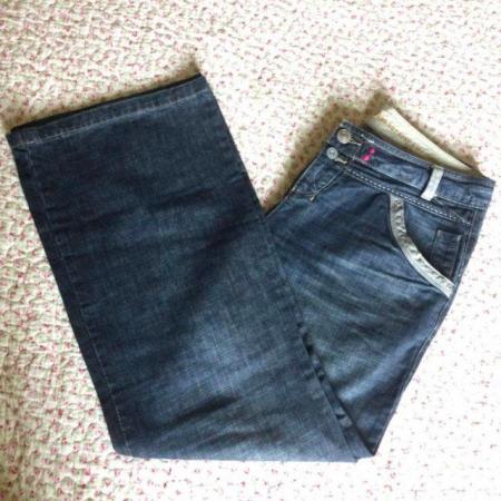 Image 1 of Vintage NEXT 90s Vibe Wide Leg Jeans, 12R, Lots of Detailing