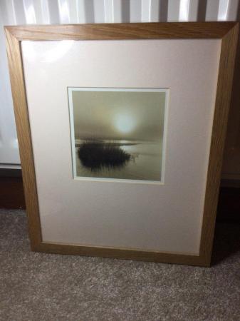 Image 1 of Framed print of beach/bay with deep surround