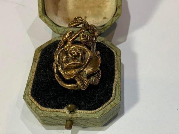 Image 1 of English Rose Ring in presentation box