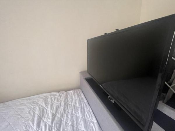 Image 3 of Jakob Kingsize TV Ottoman Bed Frame - Grey