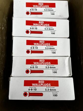 Image 2 of Red Wall Plugs for sale 20 boxes