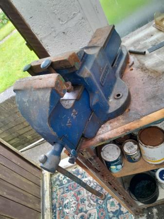 Image 1 of REDUCED Heavy Duty Cast Iron Vice. Record No 25