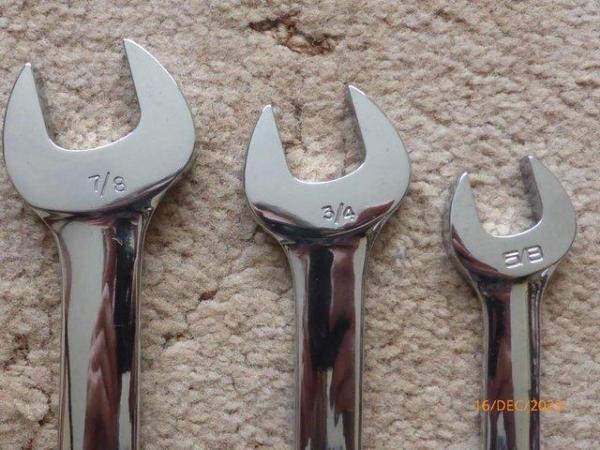 Image 3 of Snap-On Wrenches/Spanners Open end Imperial as new
