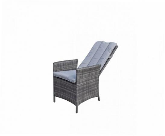 Image 2 of Emily Rattan Reclining Chair in 8mm Grey