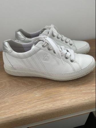 Image 1 of Gabor Comfort White Leather Trainers size 4.5