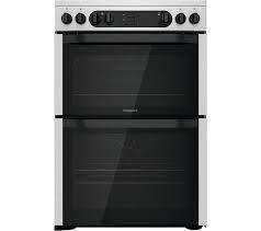 Image 1 of HOTPOINT 60CM S/S ELECTRIC CERAMIC COOKER-DOUBLE OVEN-FAB