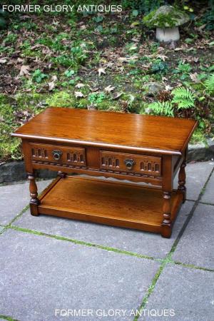 Image 86 of OLD CHARM LIGHT OAK TWO DRAWER COFFEE TABLE TV MEDIA STAND