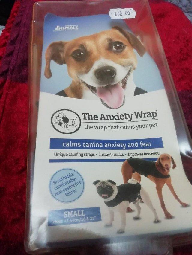 Preview of the first image of Anxiety Wrap for dogs SIZE Small BLACK Brand New in box.