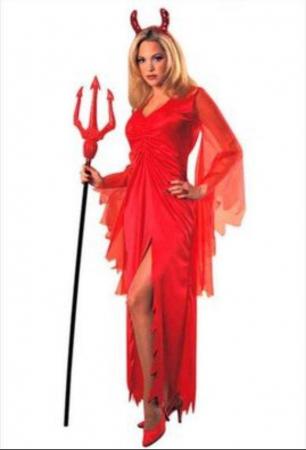 Image 2 of Women's Red Devil Costume - Never used