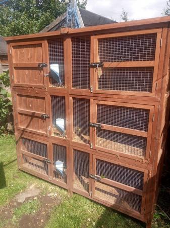 Image 3 of Rabbit small animal hutch with three tiers