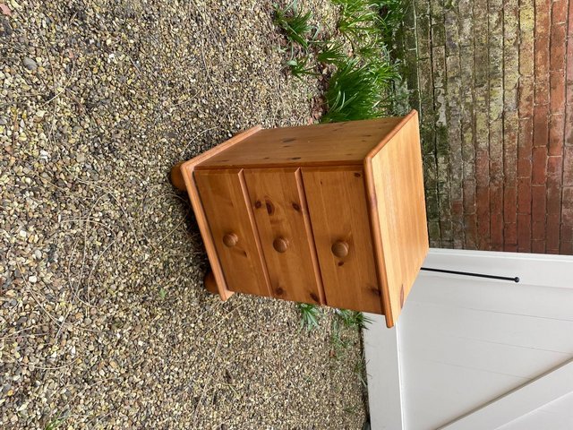 Preview of the first image of Wooden Bedside Table, Good Condition.
