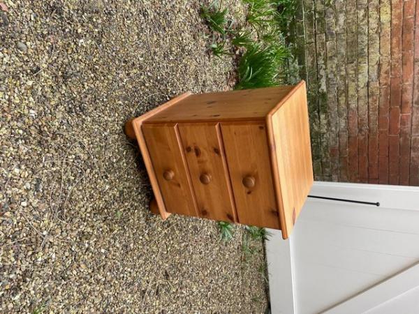 Image 1 of Wooden Bedside Table, Good Condition