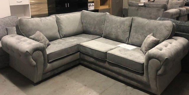 Image 1 of 1 corner 2 Verona sofa in grey fabric