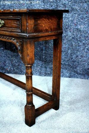 Image 39 of TITCHMARSH & GOODWIN OAK LAMP PHONE HALL CONSOLE TABLE STAND