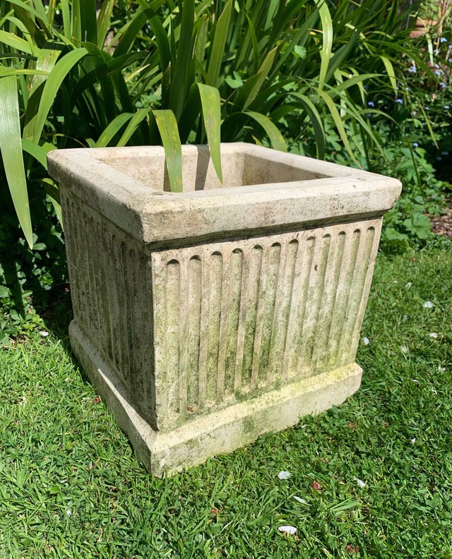 Preview of the first image of Very heavy Stanholme Stone plant pot.