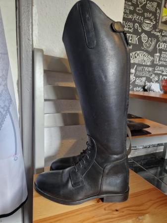 Image 3 of Shires leather show riding boots