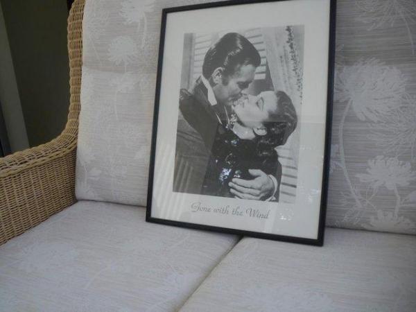 Image 2 of PICTURE FRAME/ PRINT-CLARKE GABLE -GONE WITH THE WIND