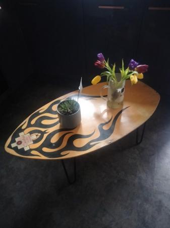 Image 2 of Surfbboard themed table suitable for indoor or outdoor use