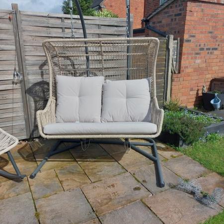 Image 2 of Argos garden swing seat for 2