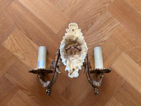 Image 2 of Antique French Wall Lights, wired
