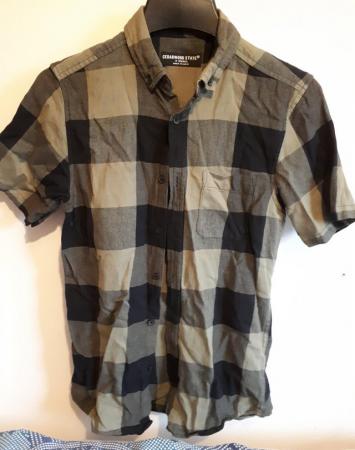Image 1 of Cedarwood green/black checked shirt size xsmall