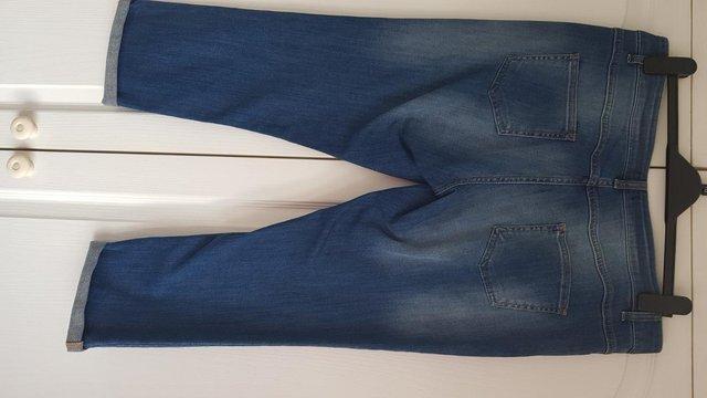 Image 3 of F & F Blue Denim cropped jeans