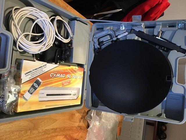 Preview of the first image of Caravan portable satellite dish.