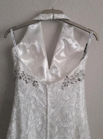 Image 4 of Ivory Lace Fitted Wedding Gown By Eternity Bride - Size 12