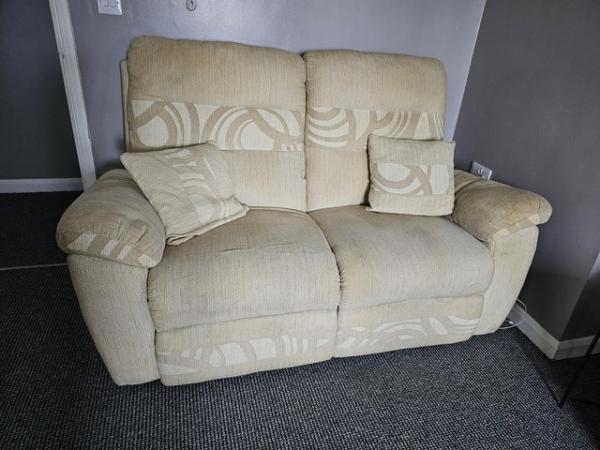 Image 2 of Free reclining manual sofa.