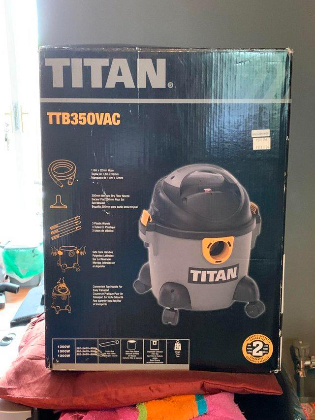 Preview of the first image of TITAN TTB350VAC 1300W 16LTR WET & DRY HEAVY DUTY VACUUM CLEA.