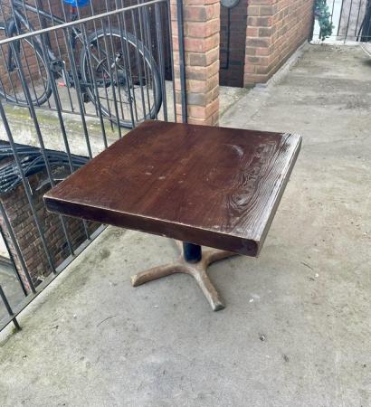 Image 1 of Bistro/Cafe/Pub square Table heavy duty
