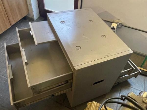 Image 3 of 4 Drawer Industrial Metal Cabinet