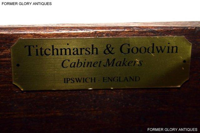 Image 98 of TITCHMARSH AND GOODWIN OAK DRESSER BASE SIDEBOARD HALL TABLE