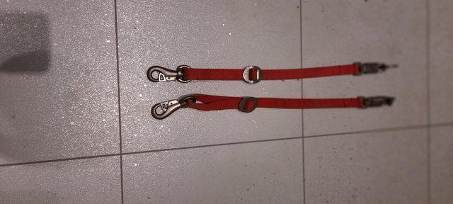 Preview of the first image of Break away trailer ties - quick release Red.Adjustable.