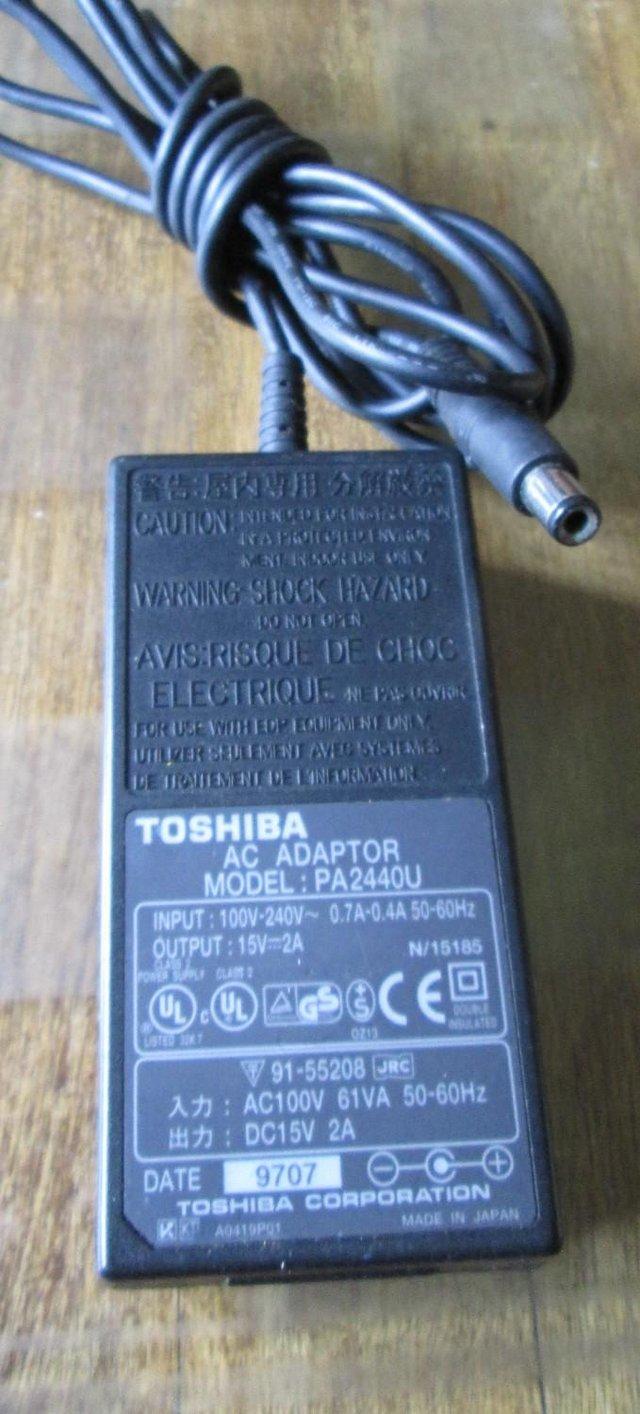 Preview of the first image of Toshiba  PA2440U AC power adapter.