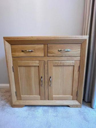 Image 1 of Natural Solid Oak Small sideboard