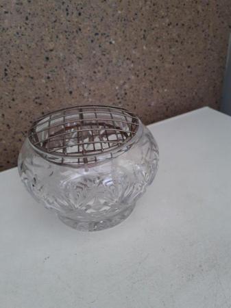 Image 3 of 2 glass rose bowls good condition
