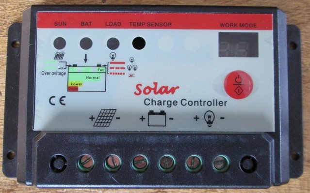Preview of the first image of 12v 24v 20amp Solar charge controller (Incl P&P).