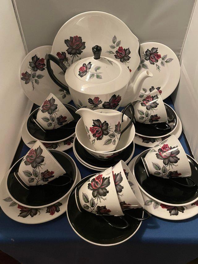 Preview of the first image of Royal Albert 22 Piece English Teaset, Masquerade.