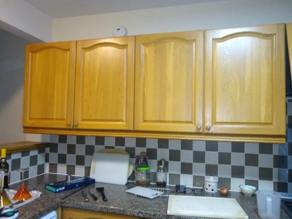 Image 1 of Kitchen cabinet doors light oak