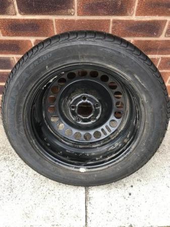 Image 3 of Vauxhall Insignia 5 Stud Steel Wheel &Tyre.