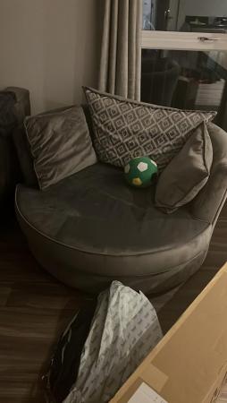 Image 1 of DFS Gigi Large Swivel chair and footstool