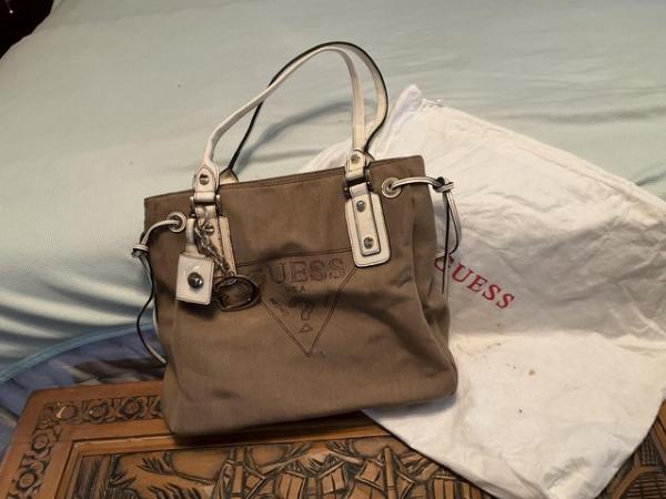 Image 3 of GUESS Tote bag ?? canvas¿j
