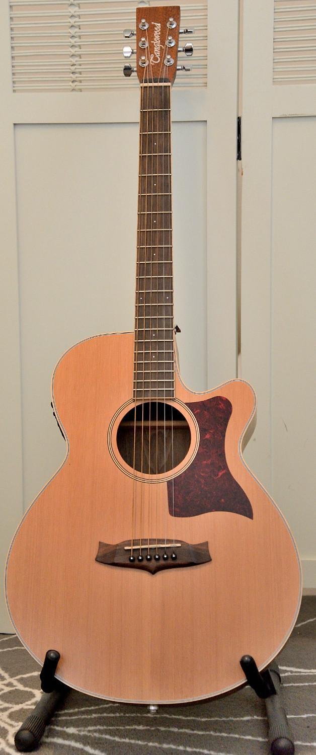 Preview of the first image of Tanglewood TW45 W OPE Electro Acoustic Guitar.