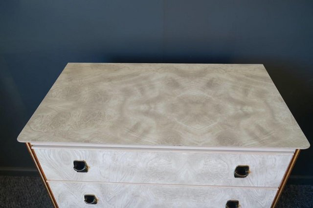 Image 3 of Mid Century Hollywood 1960s Pearlescent Formica Small Chest