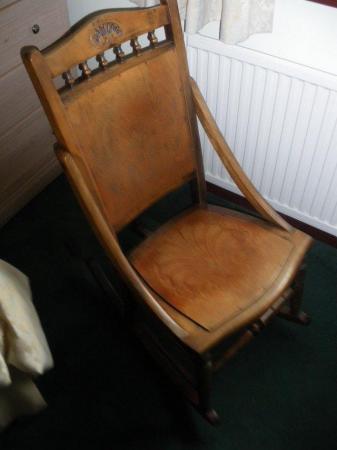 Image 3 of ANTIQUE ROCKING CHAIR OVER 70 YEARS OLD